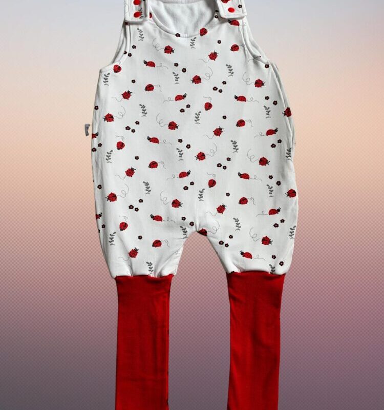 Tipegő halózsák /pamut jersey + polár/- Katica