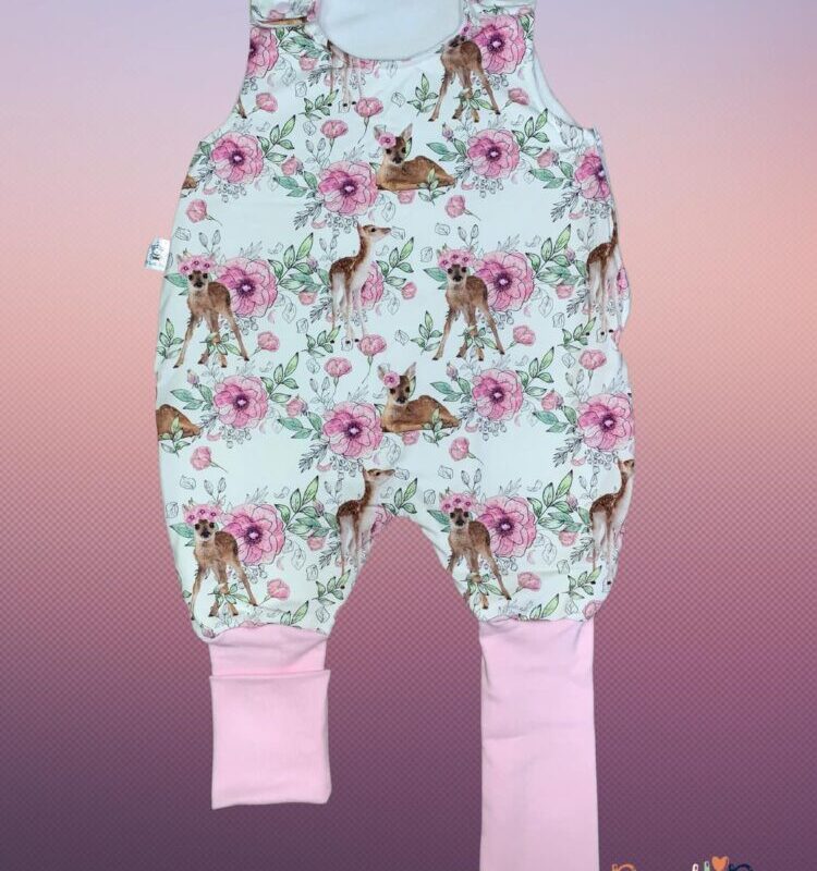 Totyogó hálózsák /pamut jersey + polár/ - Őzike