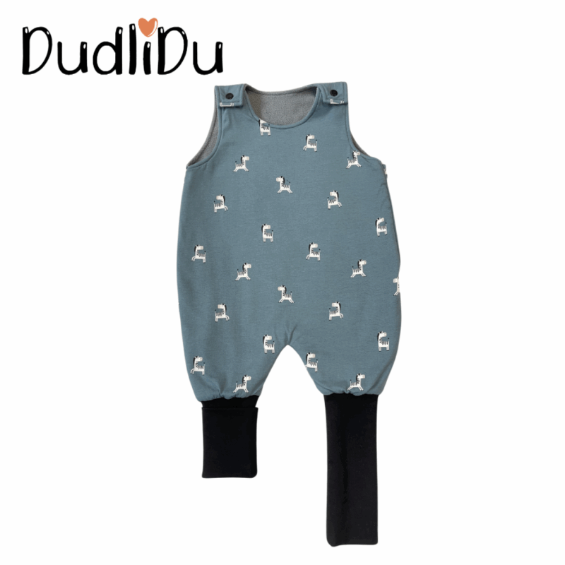 Tipegő halózsák /pamut jersey + polár/- Zebra